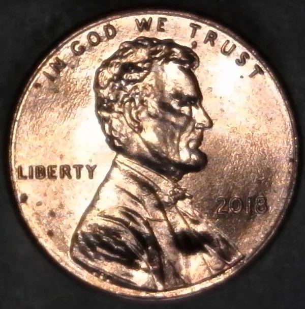 2018--P-Lincoln-Shield-Cent-With-Struck-Through-Error-#4